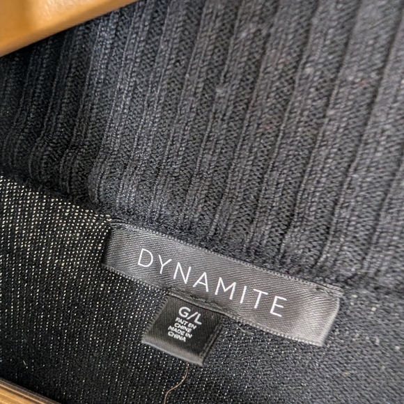 DYNAMITE BLACK DRESS SIZE LARGE - Picture 4 of 5